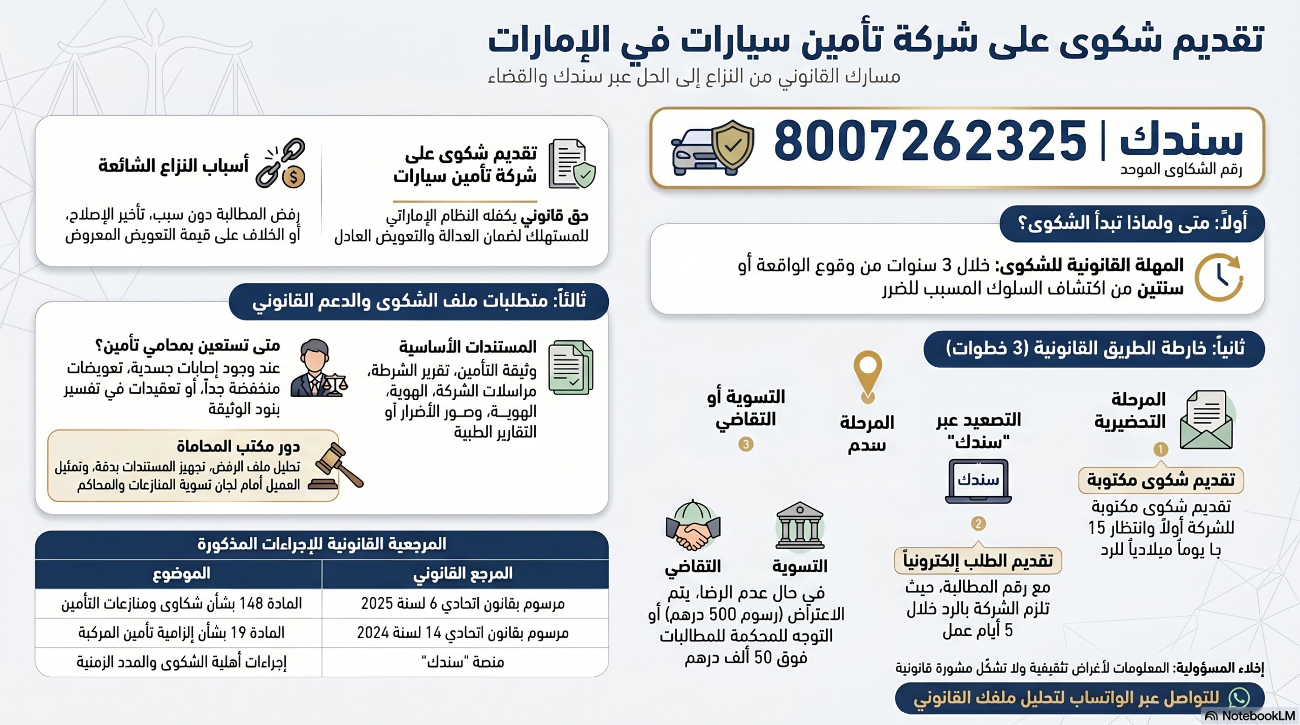 دليل تقديم شكوى تأمين السيارات